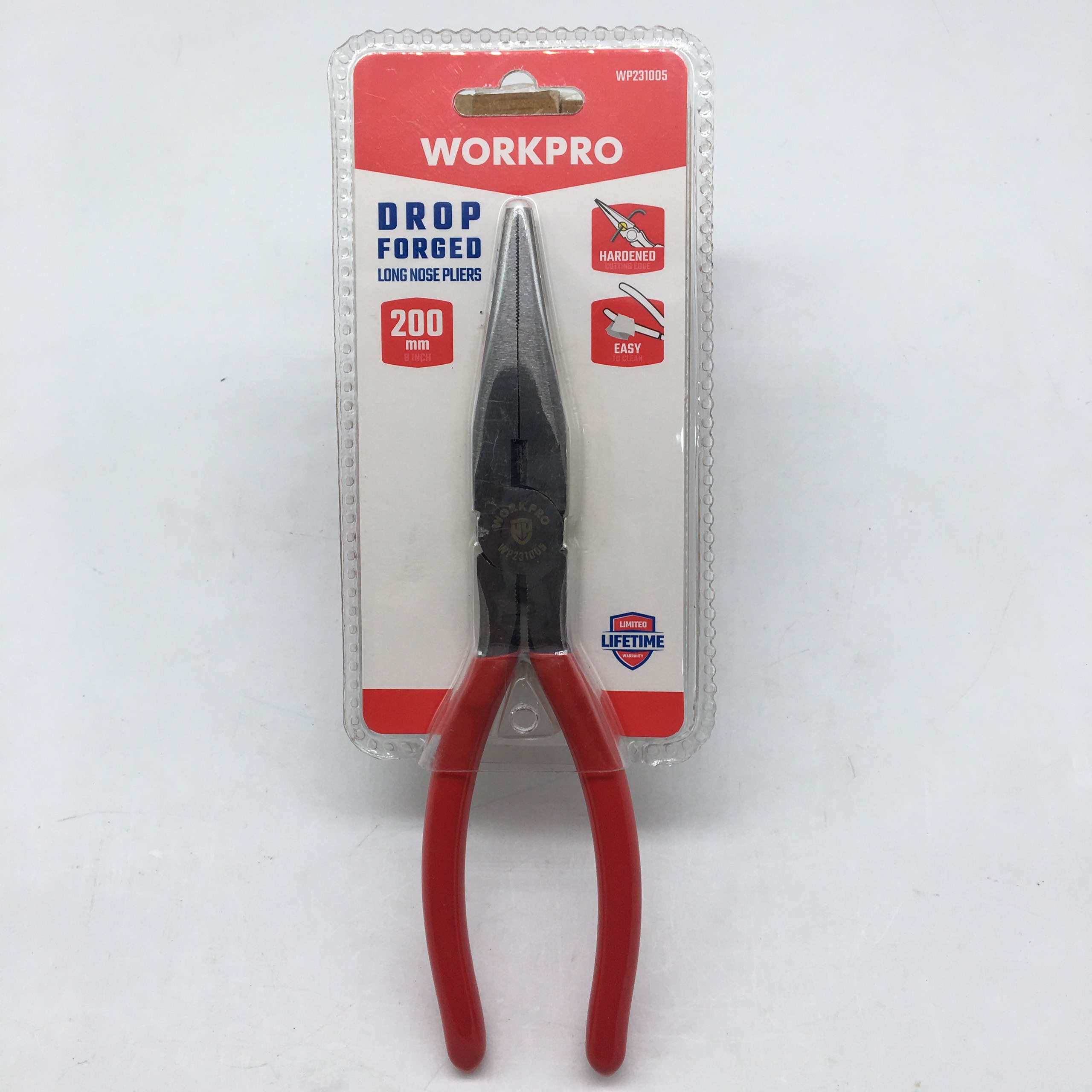 Kềm nhọn Workpro cán đỏ 8inch 200mm WP231005
