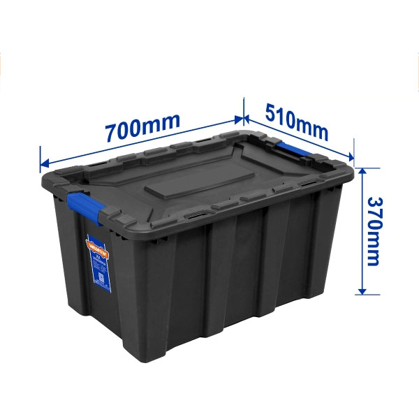 HỘP NHỰA TRỮ KHO ĐEN 40L WTB3340 WADFOW - HÀNG CHÍNH HÃNG