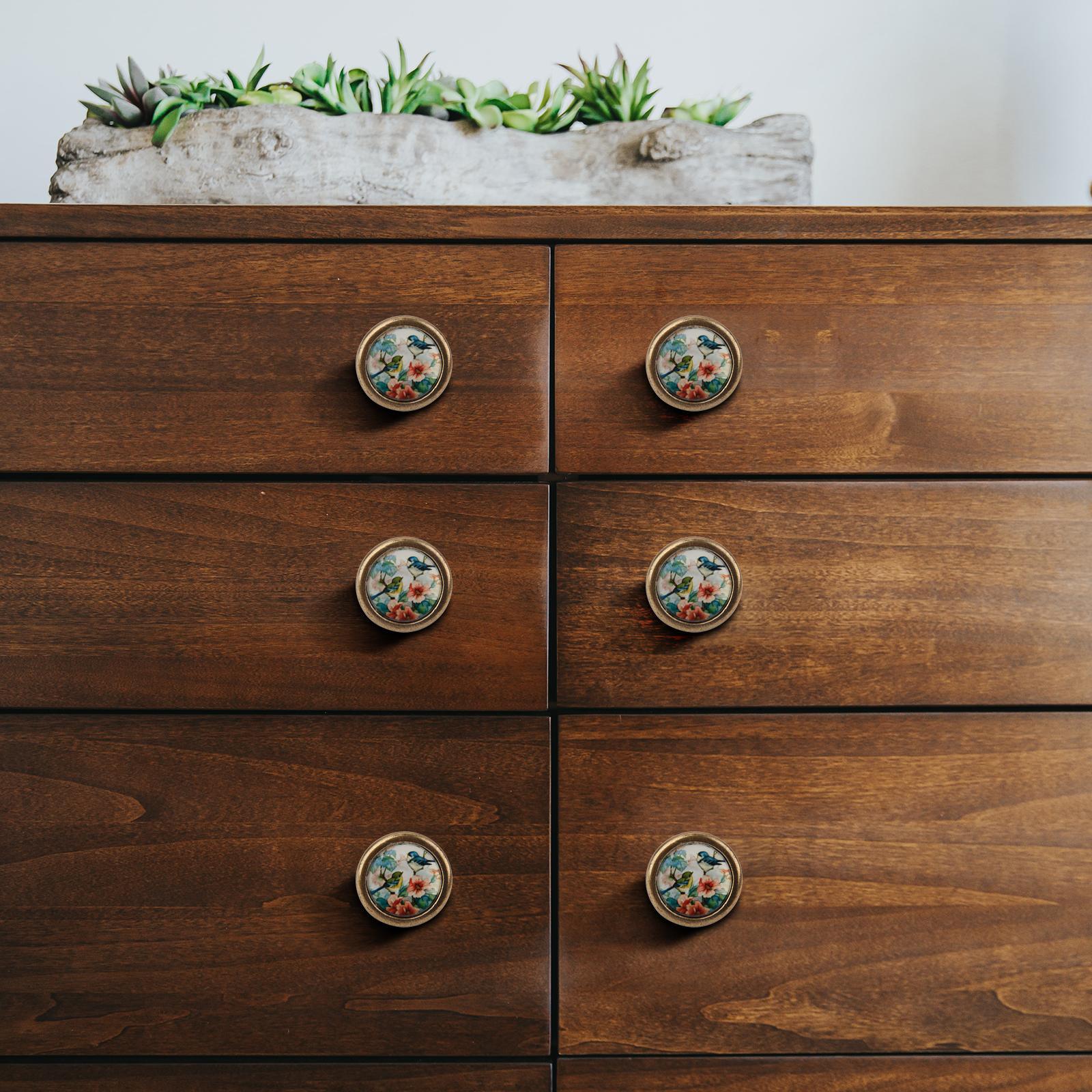 9xAssorted Vintage Brass Wardrobe Cabinet Door Cupboard Drawer Handle Knob others+Bronze