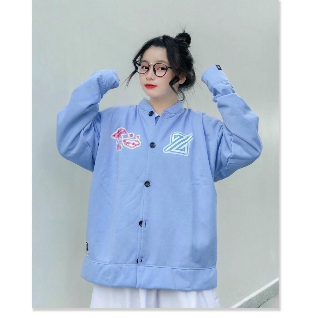 Áo khoác nữ hoodie nỉ hoạ tiết chữ cùng logo siêu đẹp phong cách hiện đại thời thượng hót