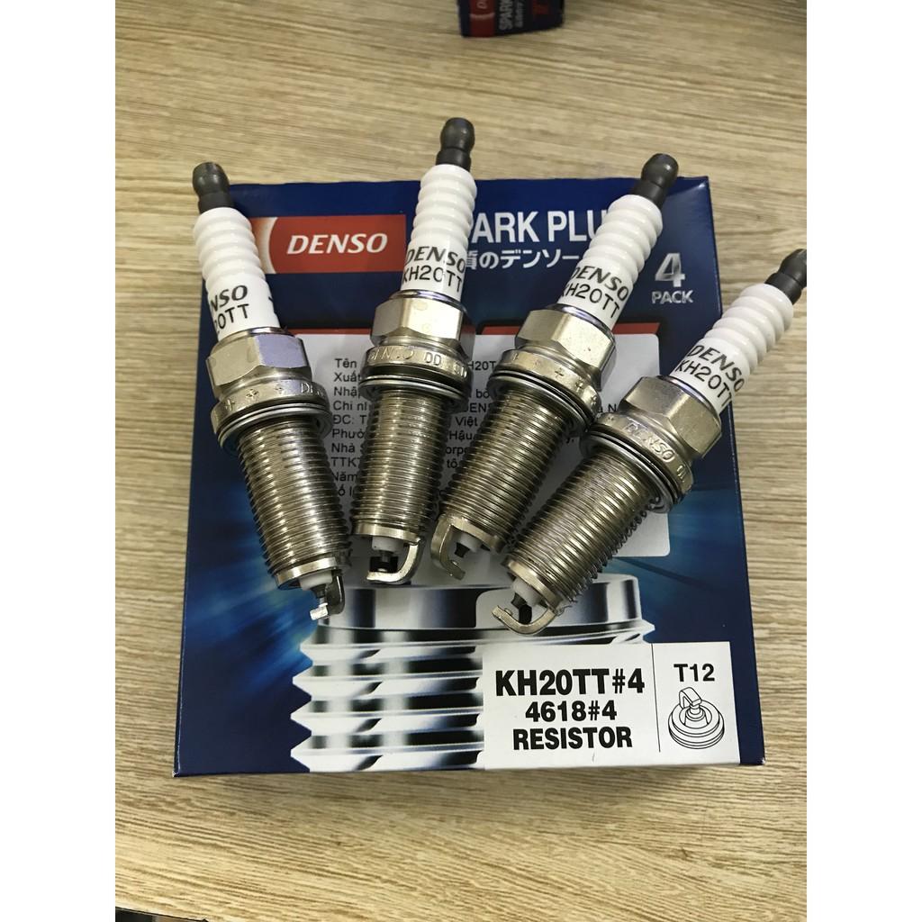 Bugi Denso Titanium chân dài mã KH20TT cho xe ôtô Innova-Fortuner-Hilux