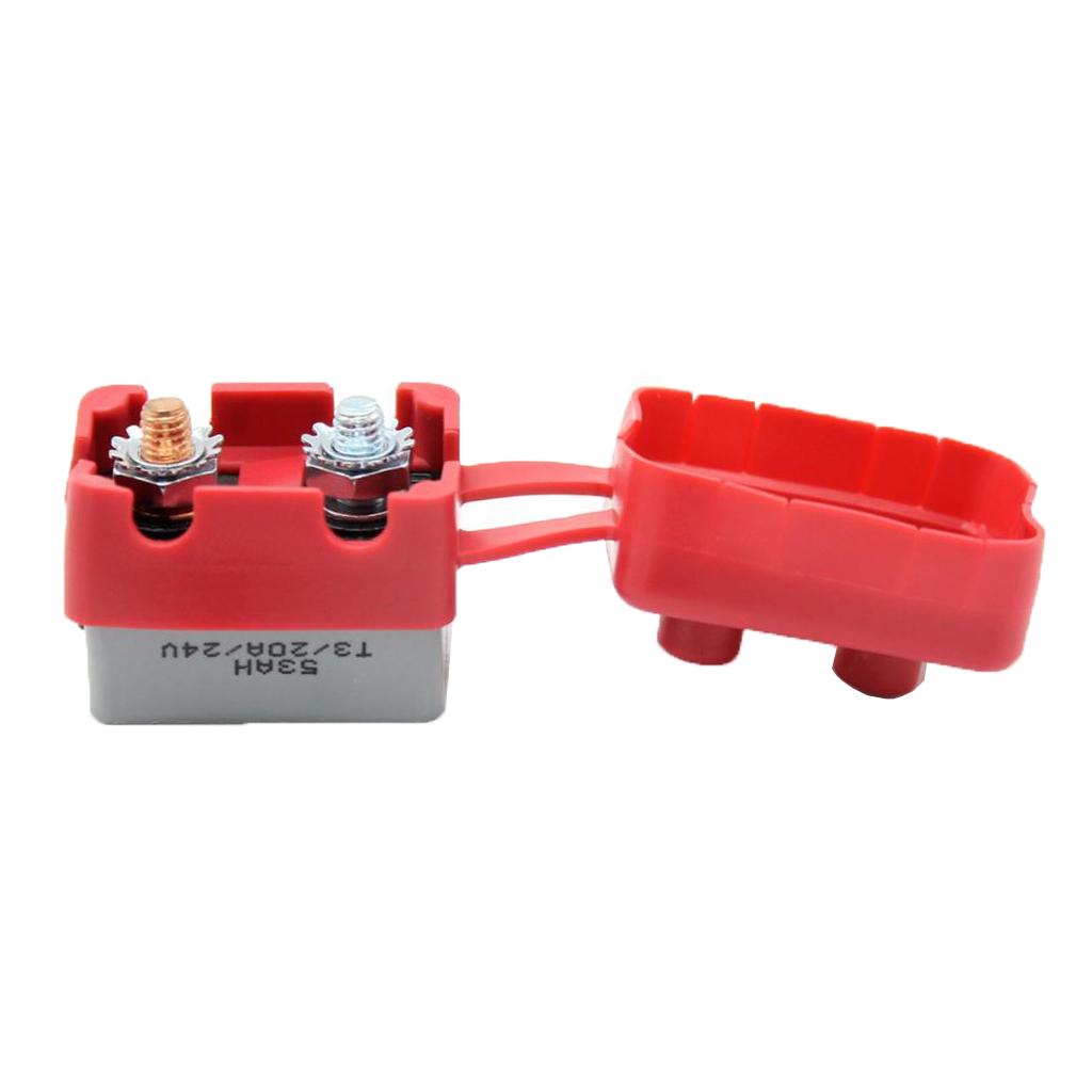2x  12V 24V 50A+20A Auto Circuit Breaker Manual Reset Fuse Stud