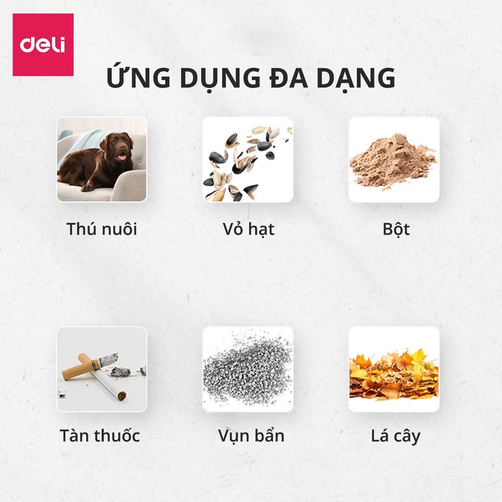 Máy Hút Bụi Cầm Tay Mini Không Dây Deli - Làm Sạch Cho Ô Tô, Đồ Dùng Trong Gia Đình Góc Học Tập Giường Tủ Hộc Nhỏ - Nhỏ Gọn, Dễ Sử Dụng - Hàng Chính Hãng - DL8080 DL8081