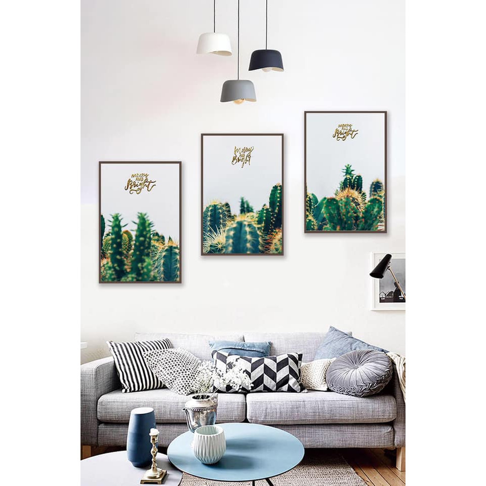 BỘ TRANH TREO TƯỜNG DECOR KHÔNG GIAN TƯƠI MỚI