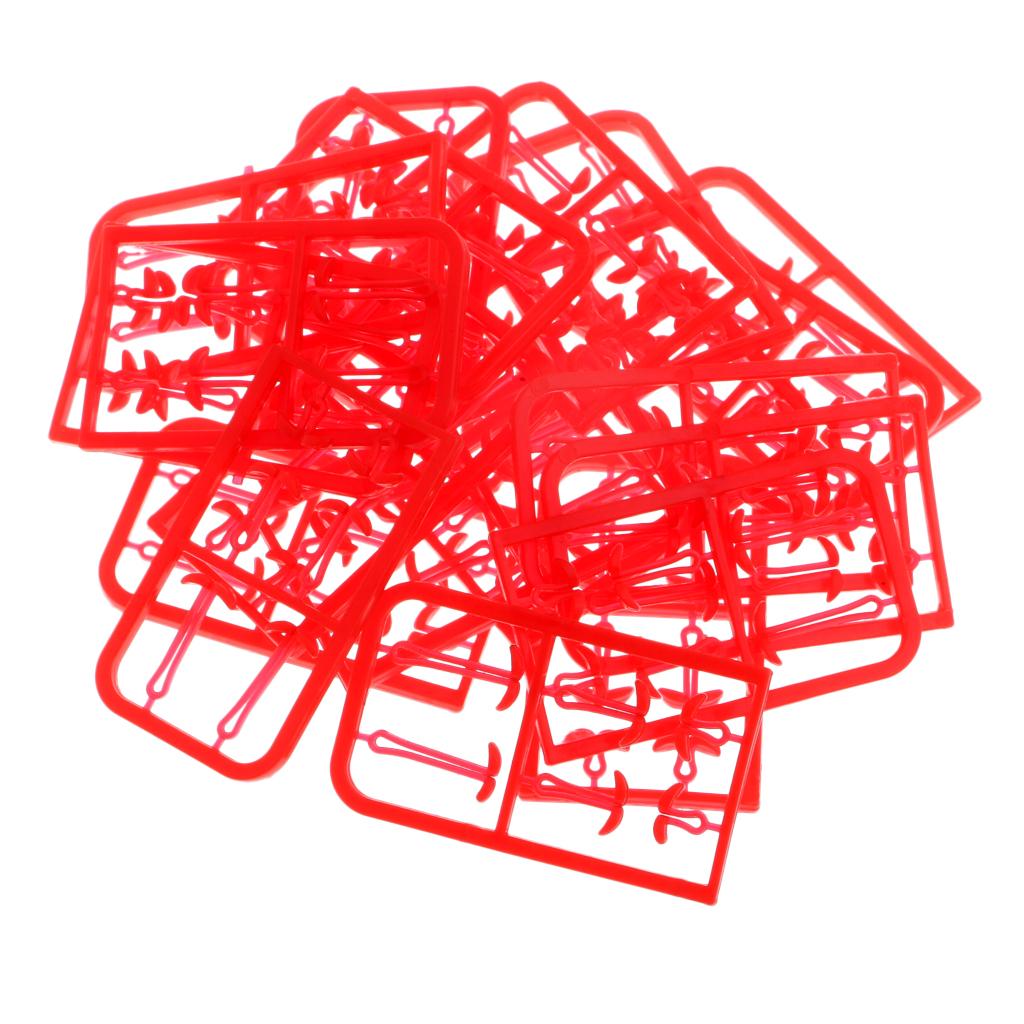 120Pcs Carp Hair Rig Fishing Bait Boilie Stops Plastic V Stopper