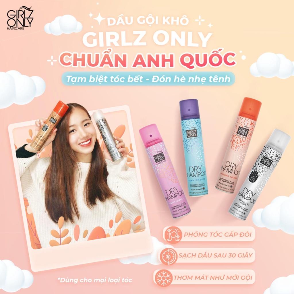 Dầu Gội Khô Girlz Only Dry Shampoo Sạch Dầu Và Bồng Bềnh Ngay Lập Tức 200ml