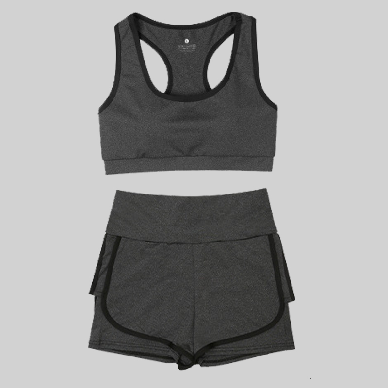 Bộ đồ tập Gym nữ - Set quần đùi và áo Bra thể thao