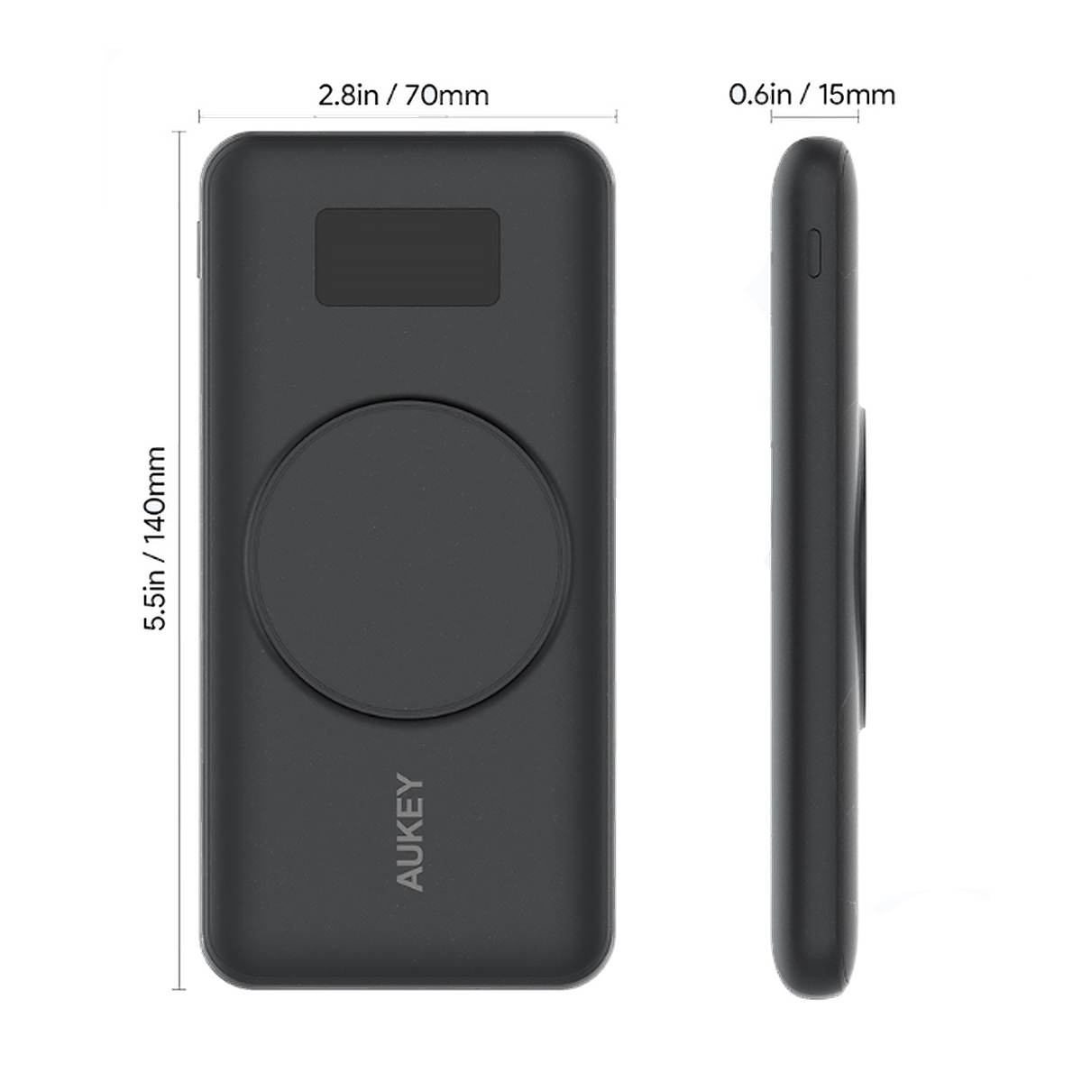 PIN DỰ PHÒNG HÍT NAM CHÂM CHO IP14 13 12 10.000MAH AUKEY PB-WL02I - HÀNG CHÍNH HÃNG