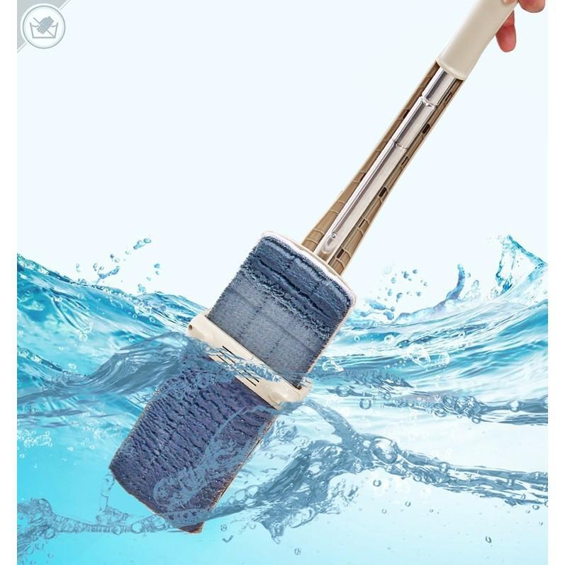 Cây lau nhà vắt nhanh thông minh 360 độ + tặng thêm 1 bông lau