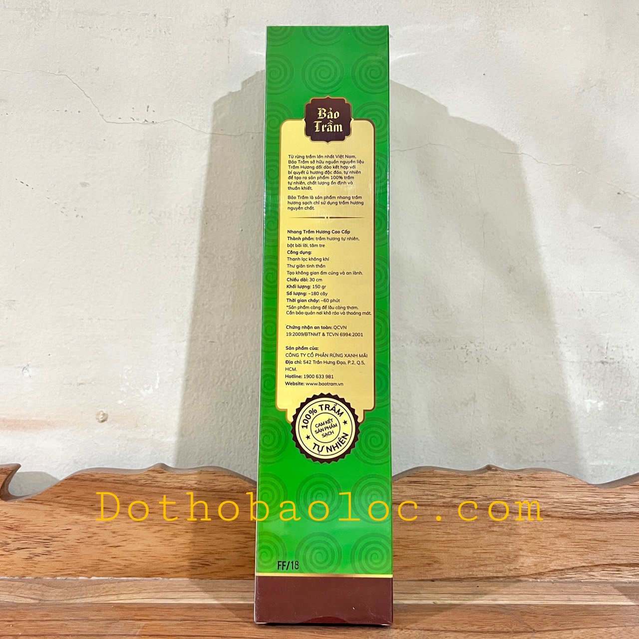 Nhang trầm hương thơm cao 30cm, 150g – Nhang Bảo Trầm