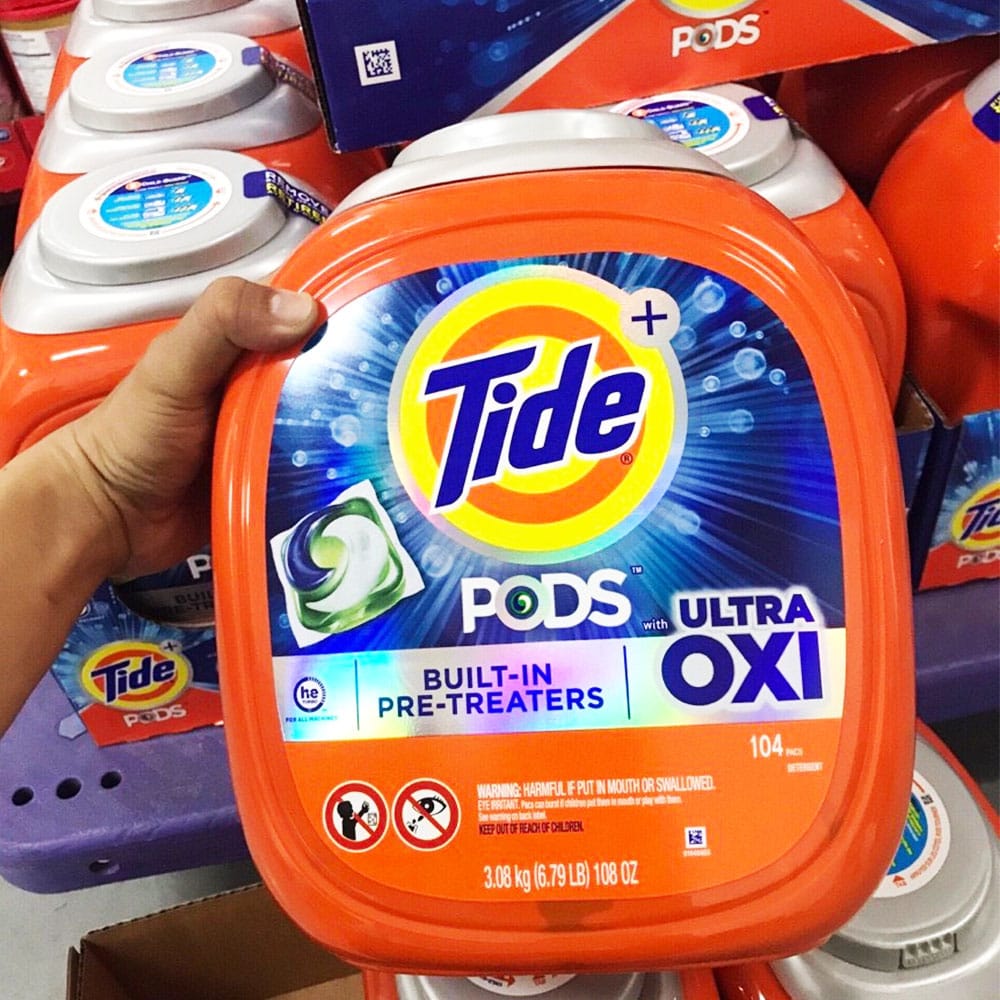 Viên giặt Tide Pod Ultra Oxi 4 in 1 104 Viên nhập Mỹ