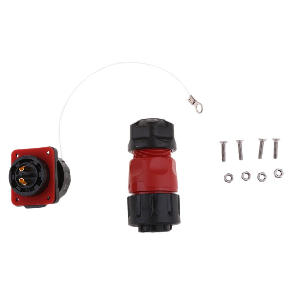 2 Pin Power Connector Male Plug & Female Socket Waterproof Outdoor IP67 AC / DC