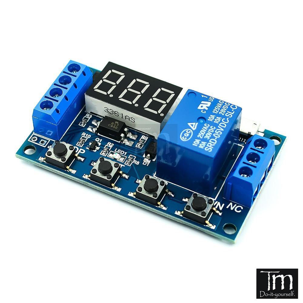 Mạch Tạo Trễ Chu Kỳ Relay HIển Thị LED