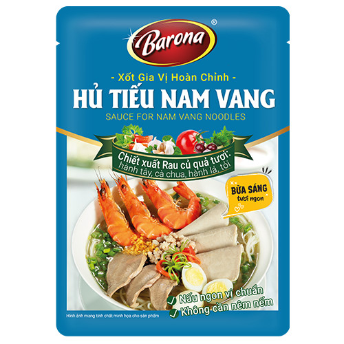 Combo 3 gói Gia Vị Hủ Tiếu Barona 110g tươi ngon chuẩn vị không cần nêm nếm