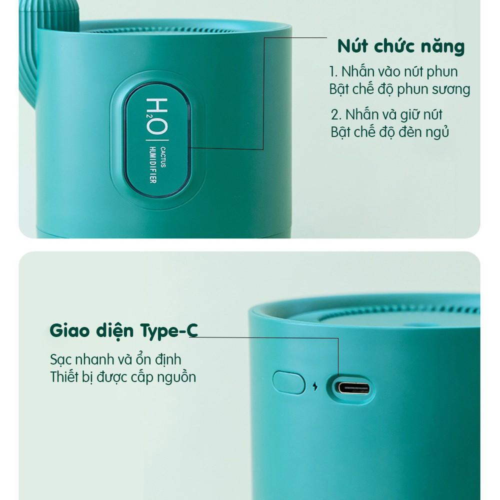 Máy xông tinh dầu khuếch tán hương thơm PIN SẠC – Máy phun sương tạo ẩm - BH 3 tháng - Kaizo Mart
