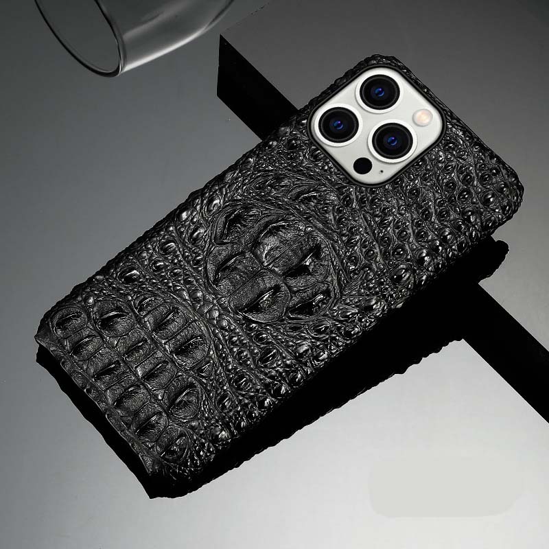 Ốp lưng da cho iPhone 14 pro max vân gù cá sấu sang trọng