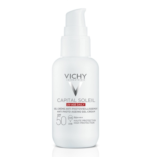 Gel Chống Nắng Bảo Vệ Da Và Ngăn Ngừa Thâm Nám, Đốm Nâu, Nếp Nhăn Vichy UV Age Daily 50ml