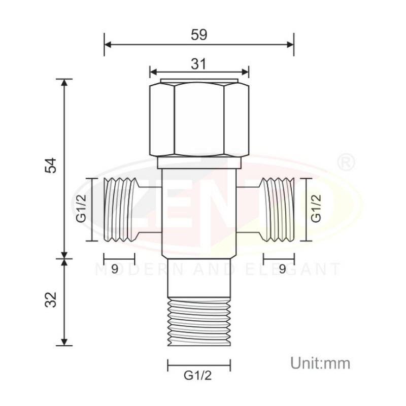 Van giảm áp chia nước, van cầu, van khóa nước inox 304