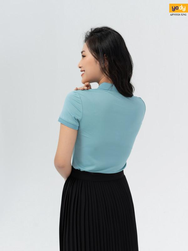 Áo Polo Nữ Coolmax YODY, Áo Cộc Tay Có Cổ Phối Bo Siêu Mát APN5320