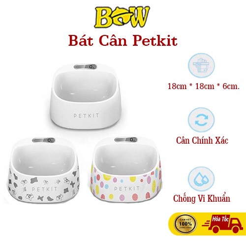 Bát Ăn Petkit Định Lượng Kháng Khuẩn Cân Điện Tử Thông Minh cho thú cưng
