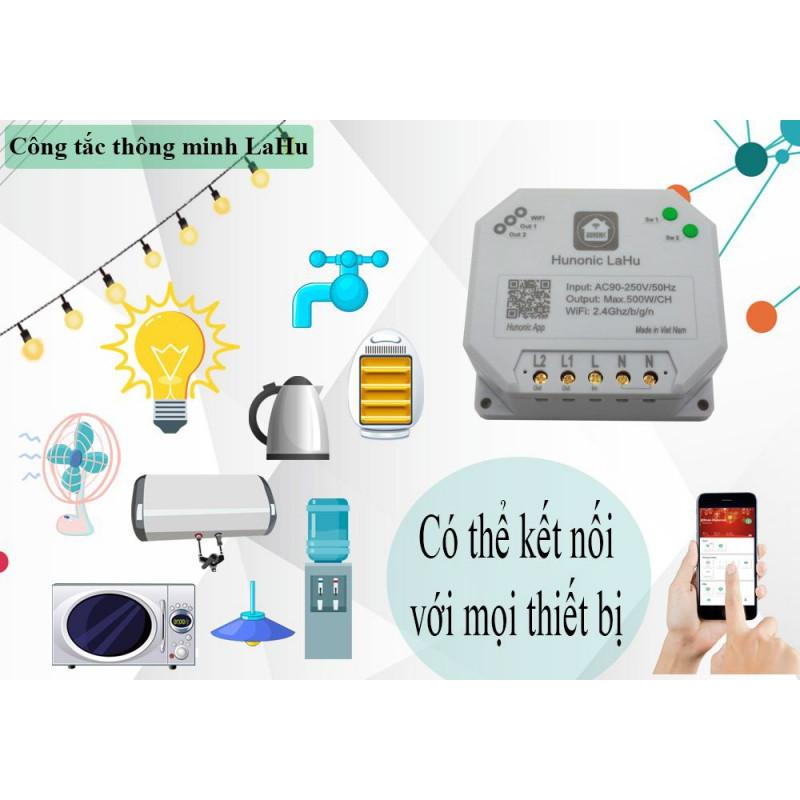 Công Tắc Wifi Hunonic Lahu Kênh Điều Khiển Từ Xa Trên Điện Thoại Và Ra Lệnh Giọng Nói Bằng Tiếng Việt