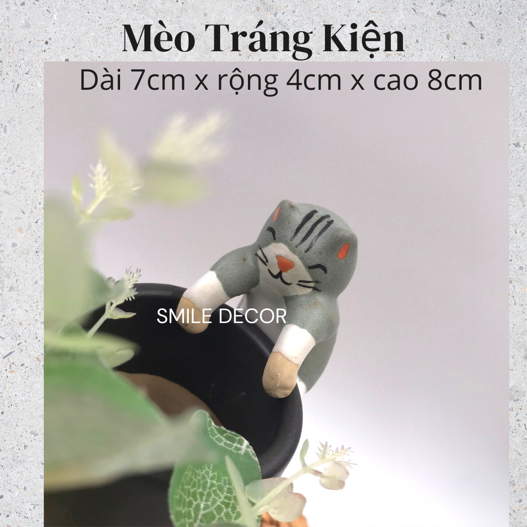 Mèo treo bằng gốm trang trí, làm quà tặng (Hàng xuất khẩu