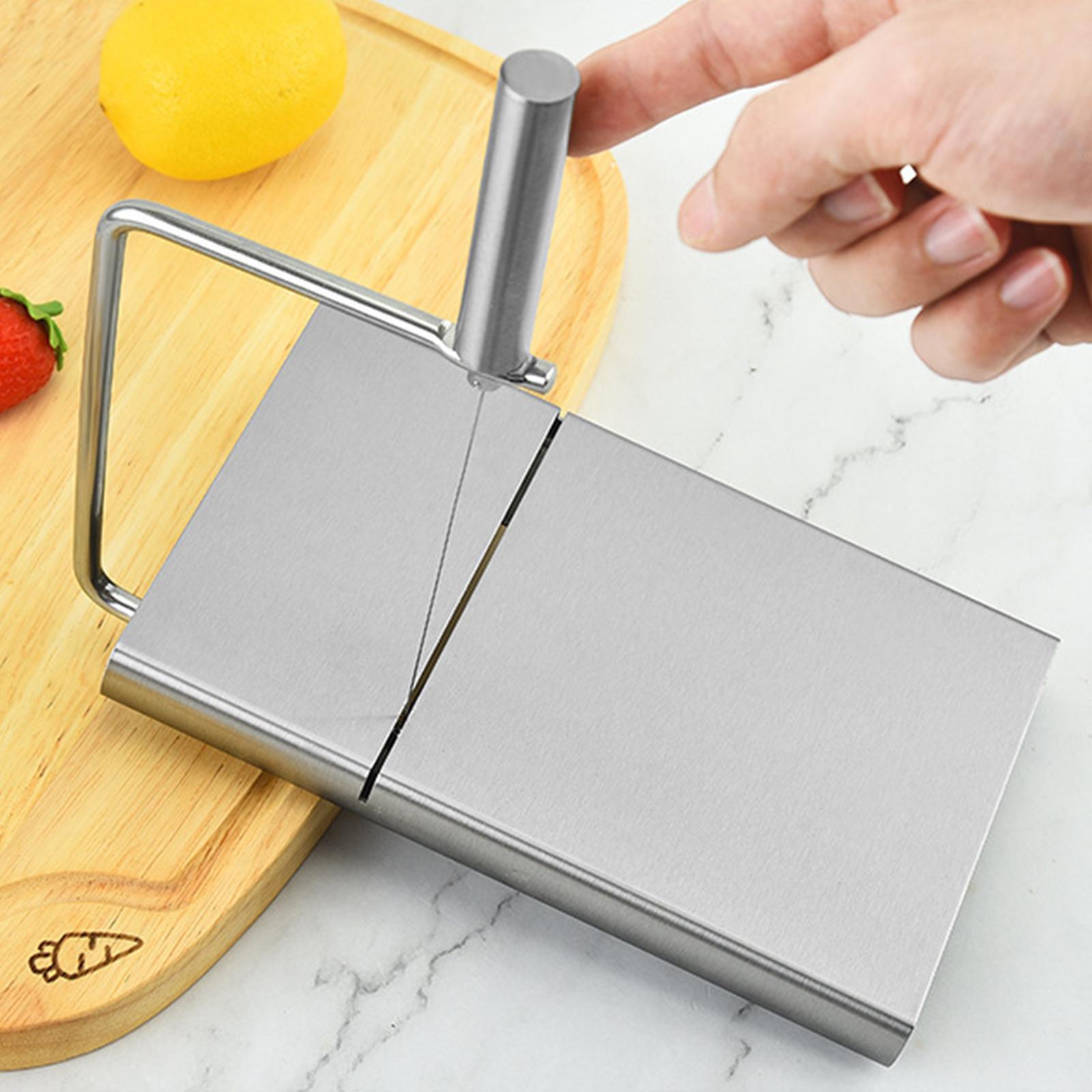 Wire Cheese Slicer Heavy Duty Cheese Cutter Board for Kitchen Restaurant Bar
