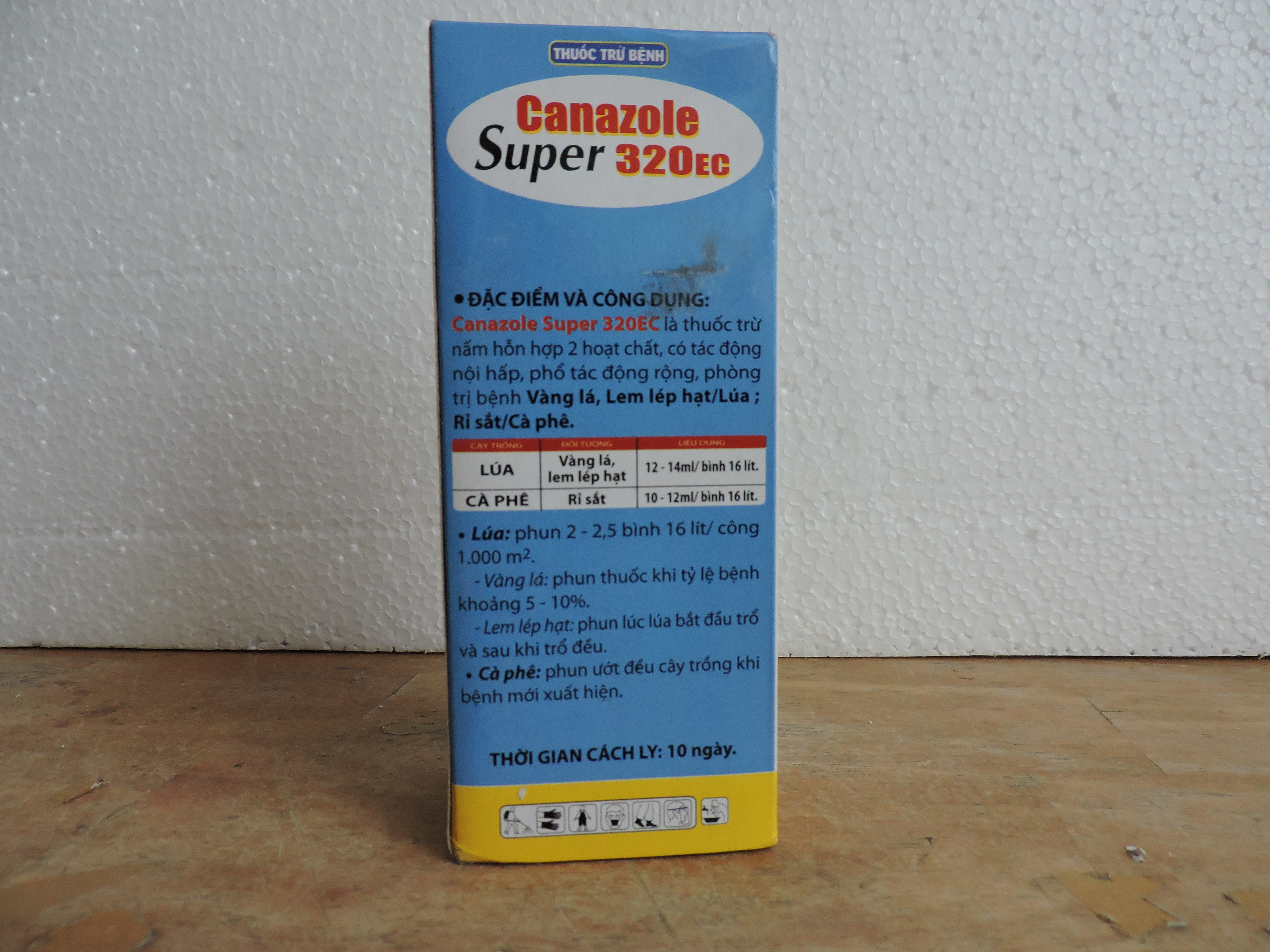 THUỐC TRỪ BỆNH CANAZOLE SUPER ĐẶC TRỊ: LEM LÉP HẠT, VÀNG LÁ LÚA, RỈ SẮT CÀ PHÊ