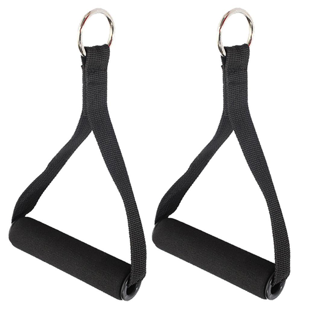 Resistance Bands Handle with Strong Nylon Strap D-rings for Fitness Exercise