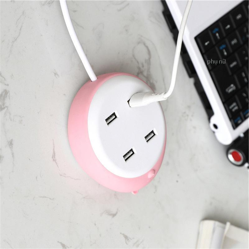 Khuyến Mãi Gấu USB Hút Cắm Sáng Tạo Di Động Đầu Giường 4 Lỗ Cắm Bảng Ký Túc Xá Sinh Viên Xốp Cắm Dây