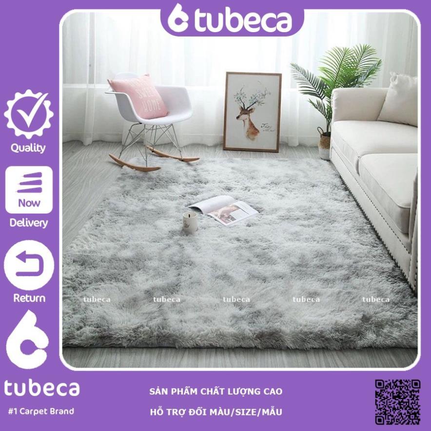 Thảm Lông Loang trải sàn | Hàng 3 Lớp dày dặn | Mix màu siêu đẹp | 2m x 1m6 | TUBECA