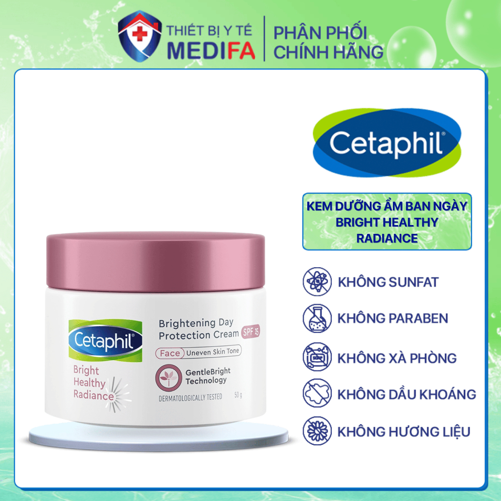 Kem dưỡng ẩm làm sáng da ban ngày Cetaphil Bright Healthy Radiance Day Protection Cream SPF15 50g