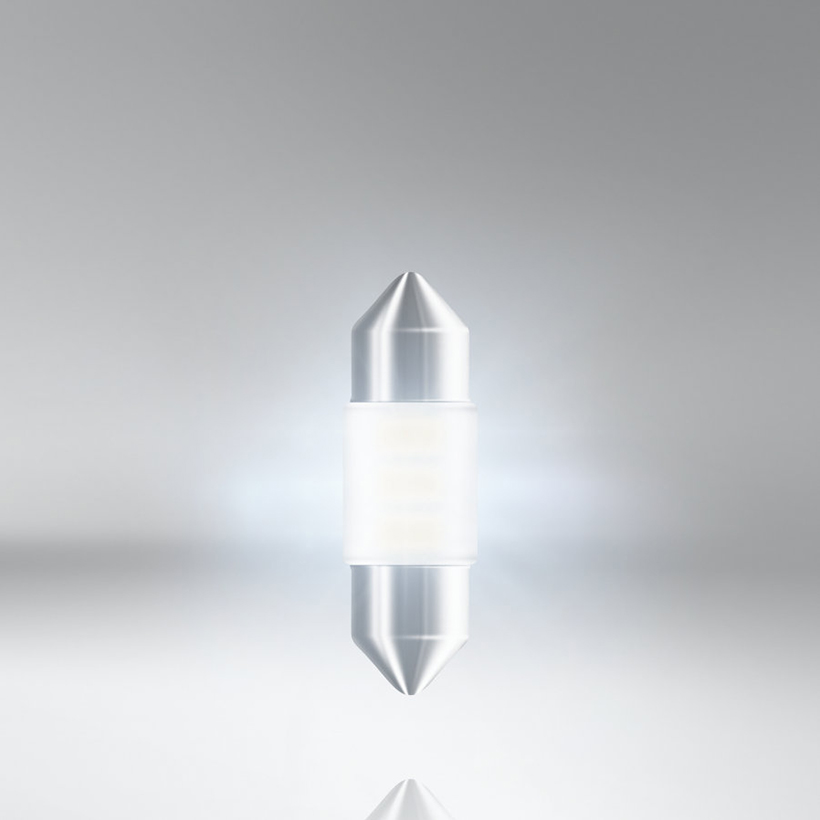 Bóng đèn led Cana ngắn OSRAM STANDARD RETROFIT C5W 12v màu trắng cool (Hộp giấy 1 cái)