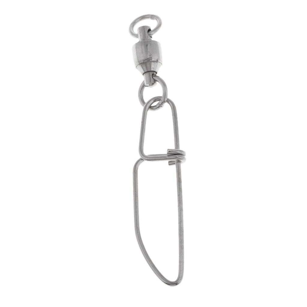 High-strength Ball Bearing Fishing Swivel with Coastlock Snap Size S L
