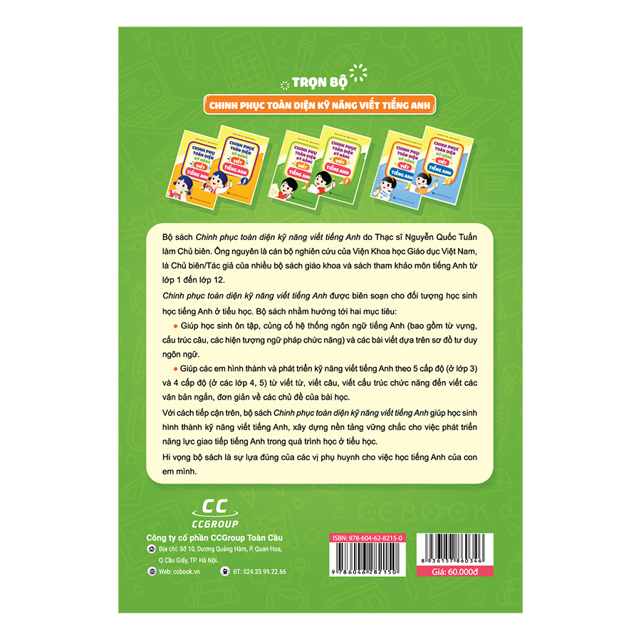 Chinh Phục Toàn Diện Kỹ Năng Viết Tiếng Anh Lớp 4