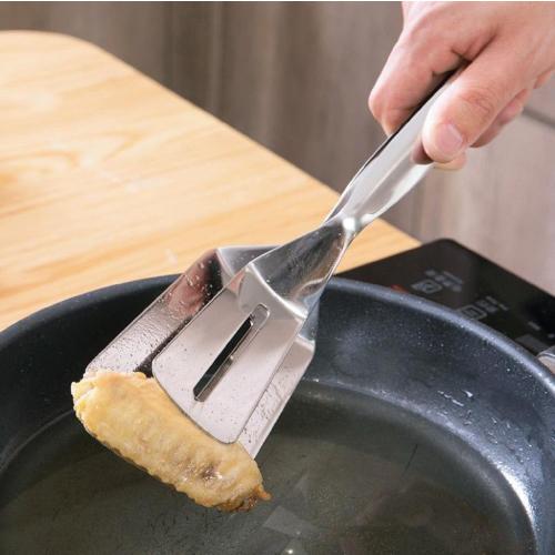 Kẹp Gắp Nóng Thức Ăn Bản To - Kẹp Gắp, Lật Thịt Nướng, Đồ Chiên Rán Inox Đa Năng - Hàng Loại 1