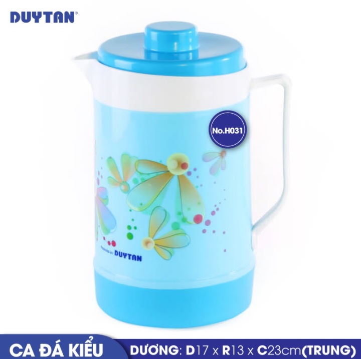 Ca đá kiểu trung nhựa Duy Tân 1.6 lít (17 x 13 x 23 cm) - 30310 - Giao màu ngẫu nhiên - Hàng chính hãng