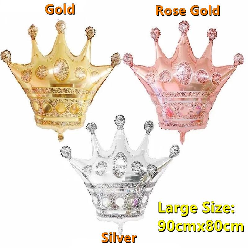 Bong Bóng Hình Vương Miện Dùng Trang Trí Tiệc Sinh Nhật