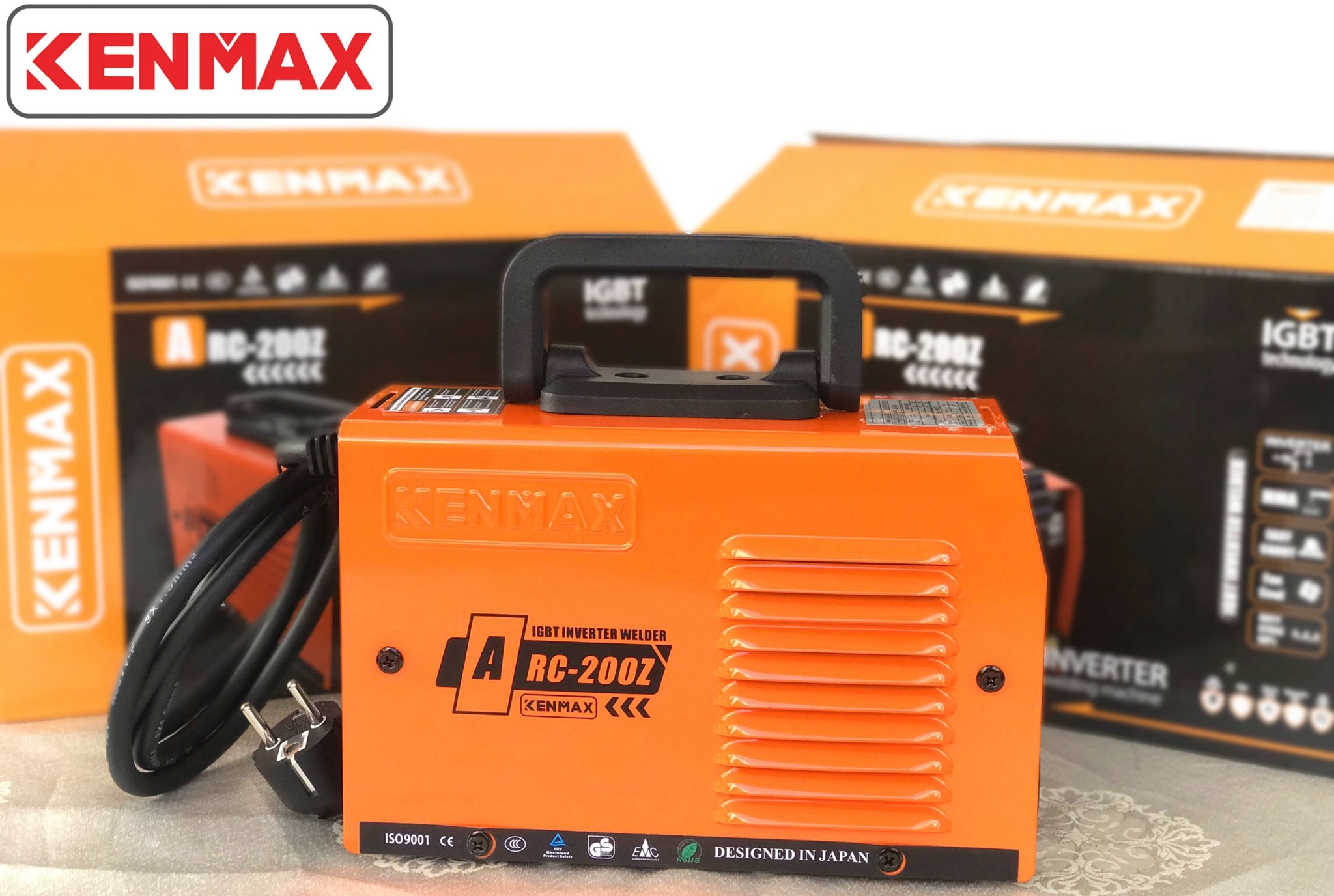 Máy hàn que điện tử Kenmax ARC 200Z ( Hàn liên tục que 2.6-3.2mm)- Hàng chính hãng