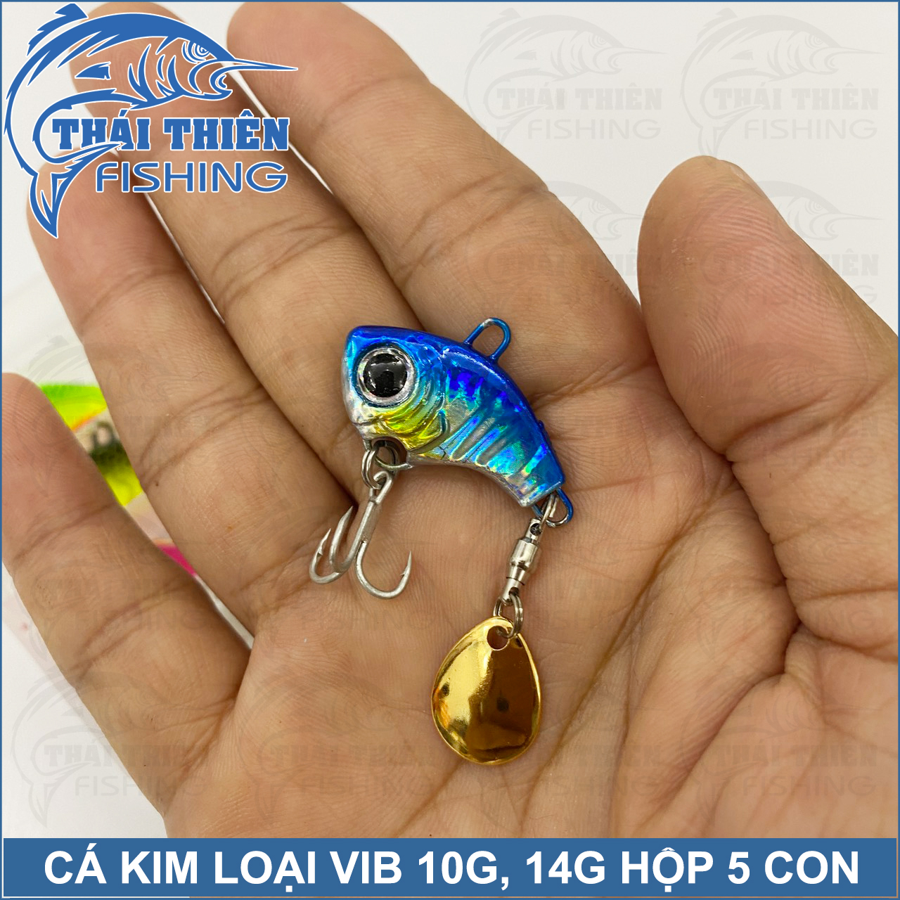 Mồi Giả Cá Sắt VIB Coastline Dùng Câu Lure Cá Lóc, Mú, Chẽm Hộp 5 Con 10g 14g