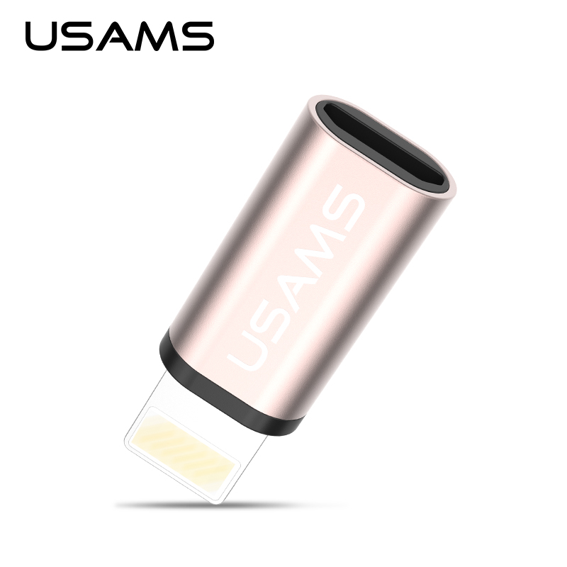 Adapter chuyển đổi cổng Lightning iPhone 6S sang Micro USB USAMS US-SJ049 - Hàng chính hãng
