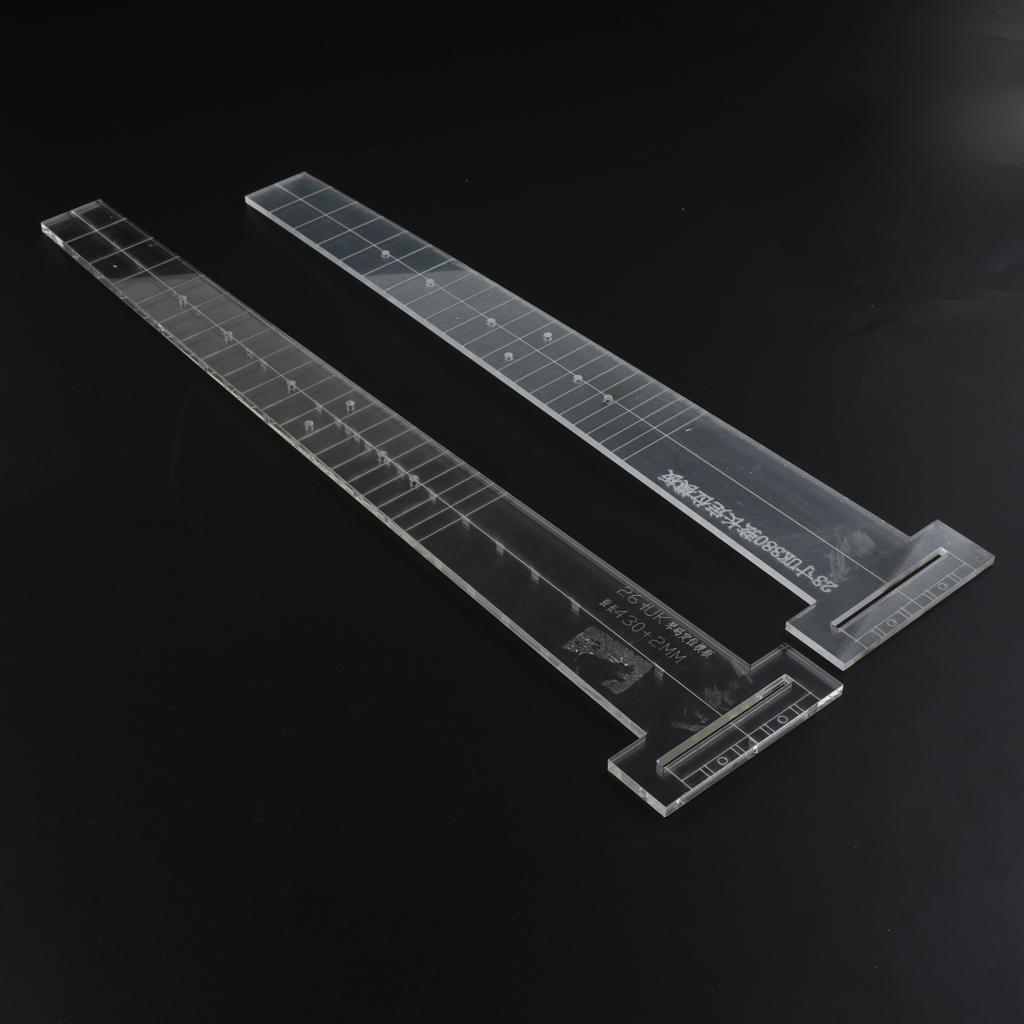23'' Guitar Fingerboard Fretboard Bridge Positioning Marking Template