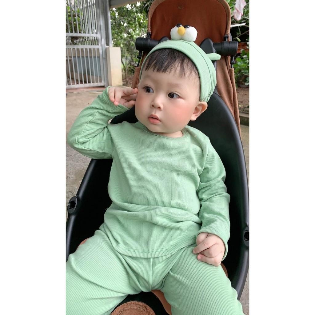 Bộ Dài Tay Cho Bé Bộ Len Tăm Dài Tay SIMPSON chất len tăm cao cấp form cực đẹp bé mặc ngủ bao ấm
