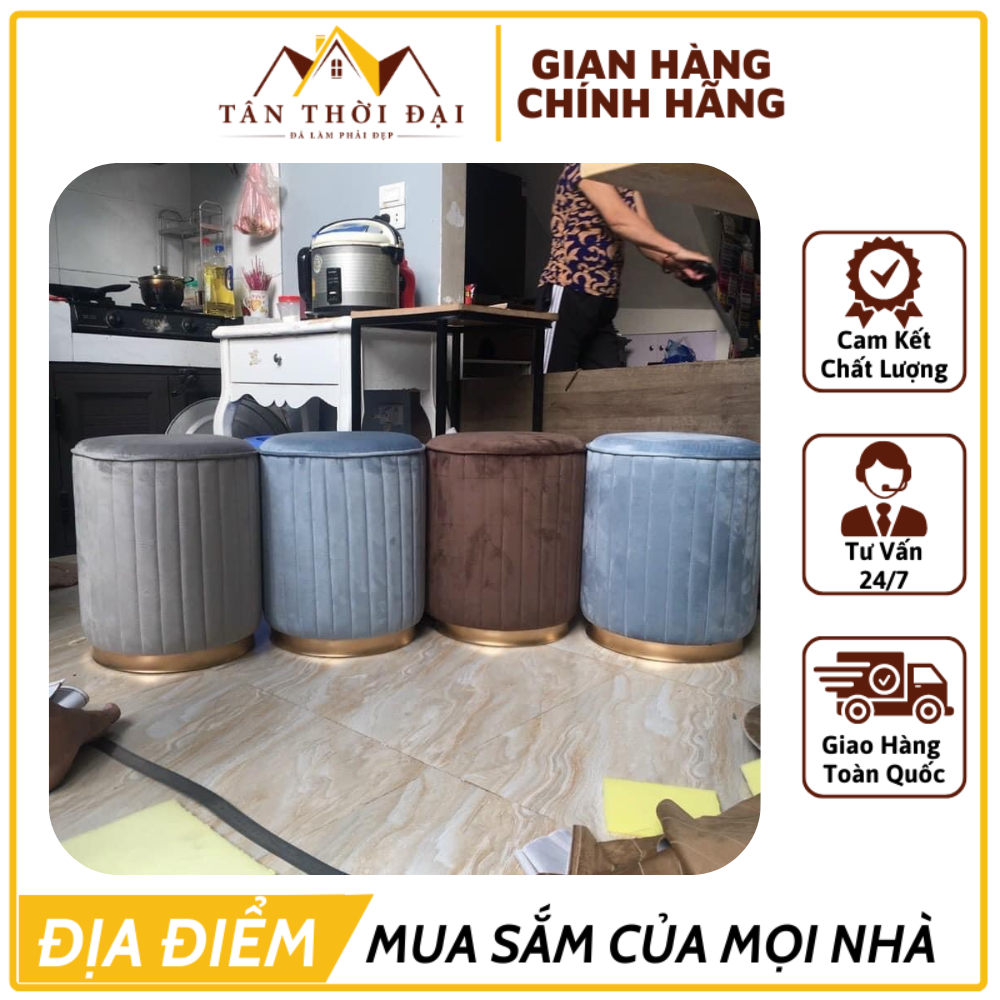 Đôn Trang Điểm Chân Sắt, Derco Nội Thất Cao Cấp - Tổng Kho Nội Thất Tân Thời Đại