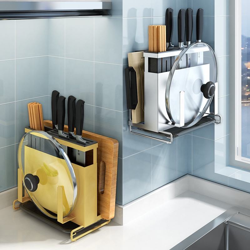 Kệ để đồ nhà bếp, kệ dao thớt đa năng Eckbert SUS304 Cao cấp