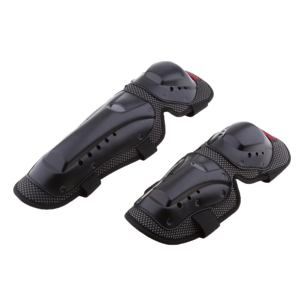 2x 4Pieces Unisex Motorcycle Motocross Cycling Elbow And Knee Pads Protector Guard Armors Set Black