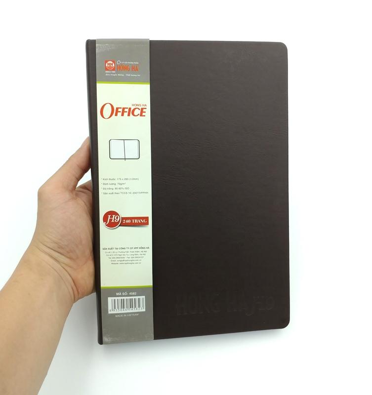 Sổ Hồng Hà Office H9 4582 - 240 Trang - Màu Nâu