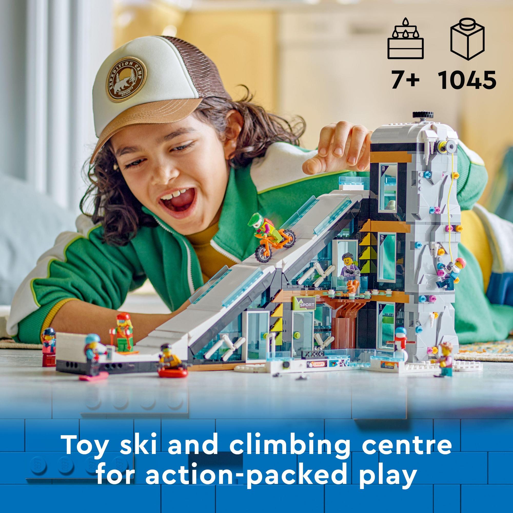 LEGO City 60366 Đồ chơi lắp ráp Khu trung tâm trượt tuyết và leo núi