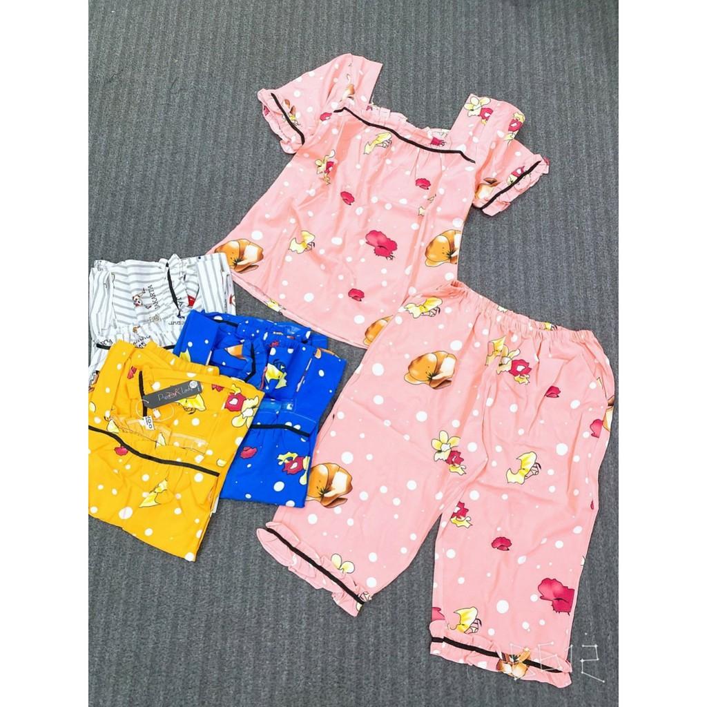 Set lụa hàn cao cấp, Quần lửng có túi, ảnh thật