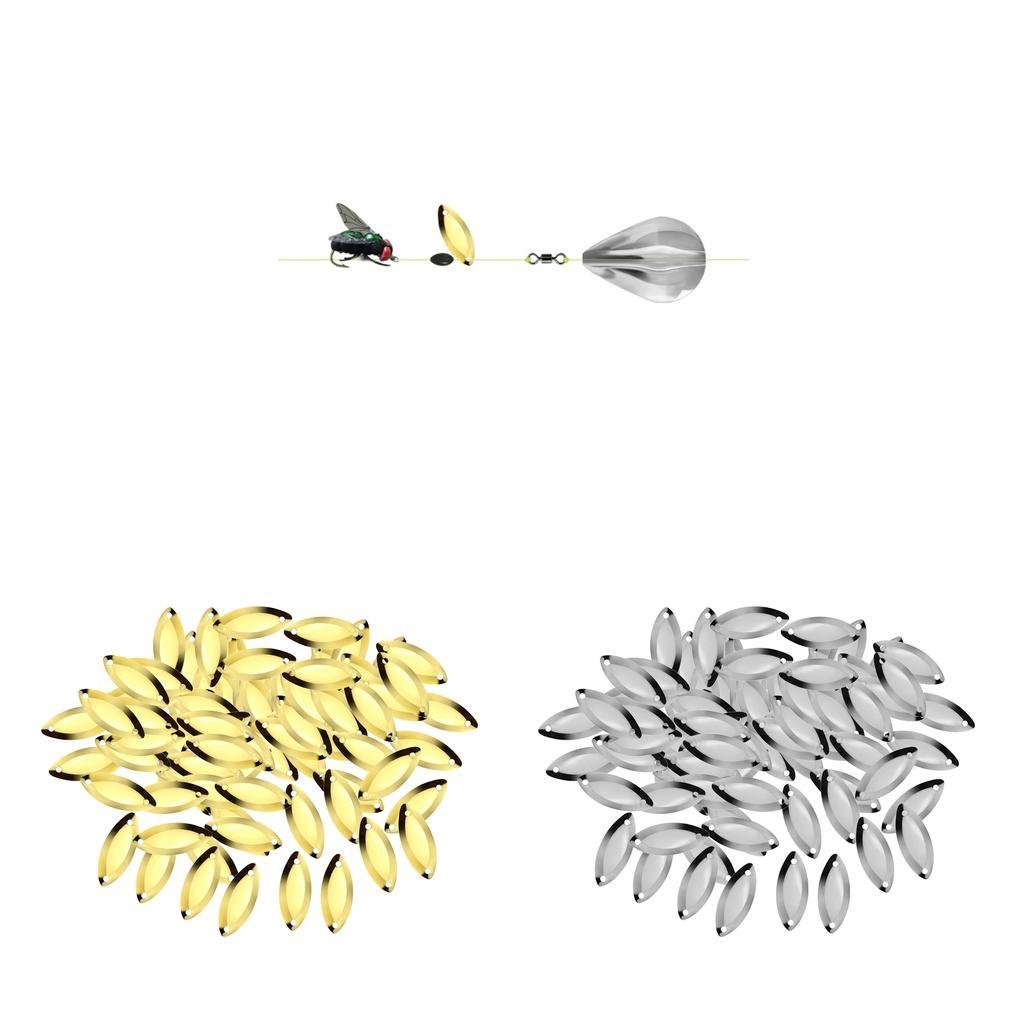 100pcs Fly Fishing   Hard Sequins Baits  S
